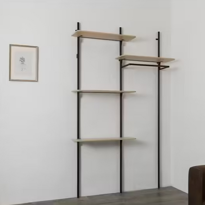 Modulares Bücherregal im Industriedesign mit 4 Regalen