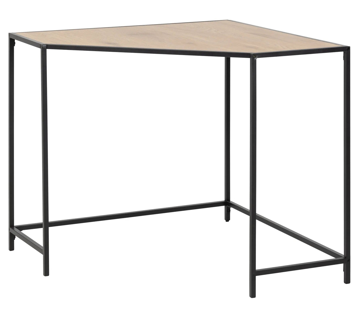 Bureau d'angle SEAFORD imitation chêne et noir