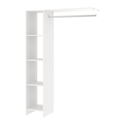 Ankleideset 1 verstellbare Säule Mast weiß Dekor H. 180 x L. 120 x T. 39,7 cm