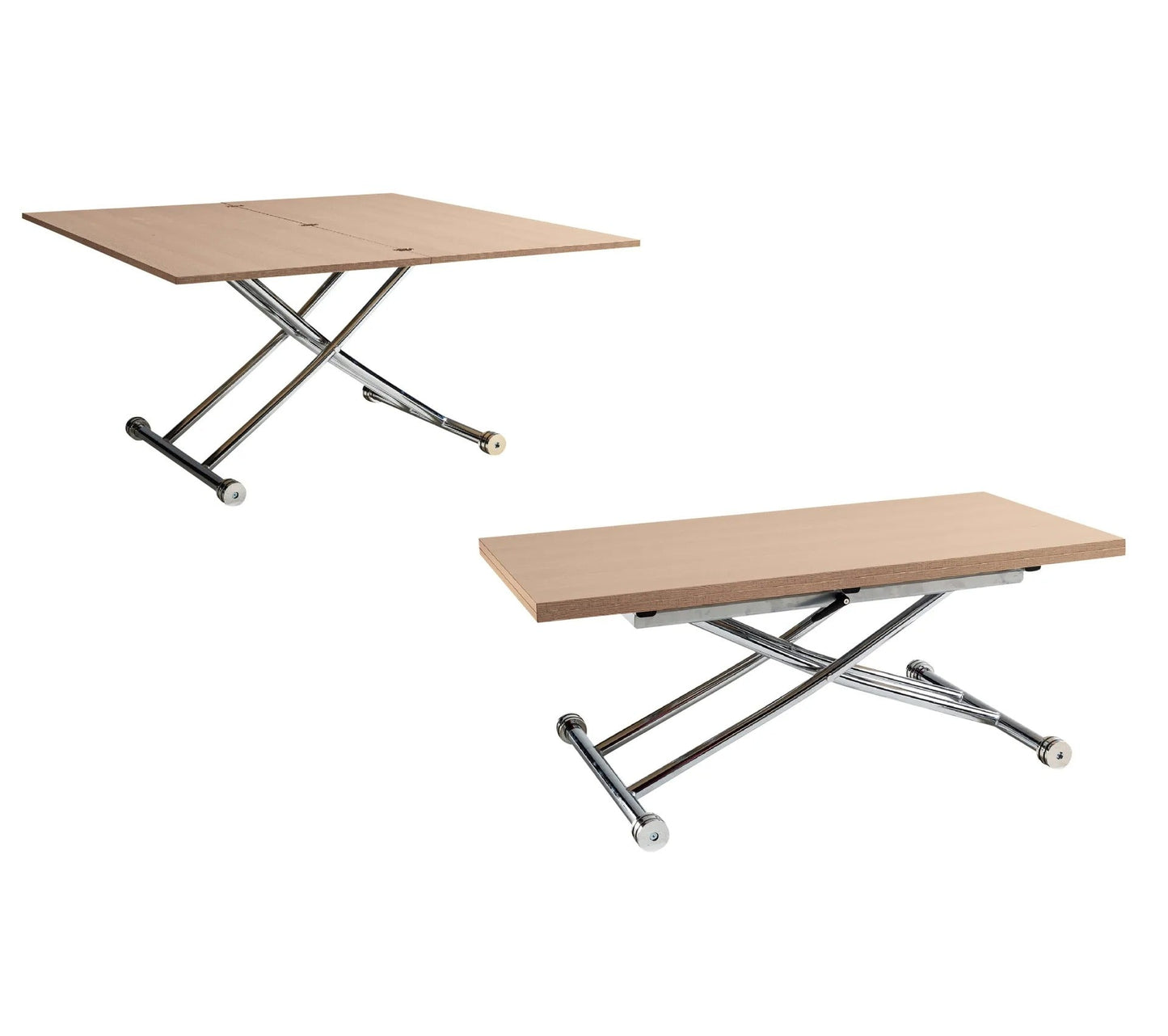 2 in 1 Hubtisch LILIAN Eichenimitat