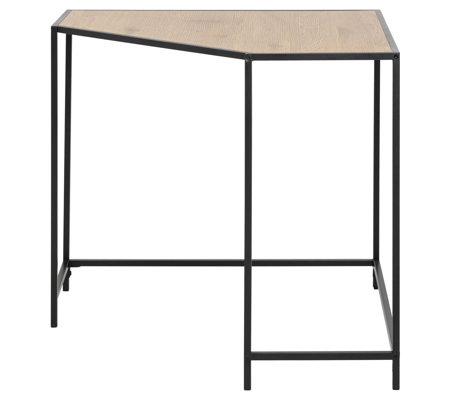 Bureau d'angle SEAFORD imitation chêne et noir