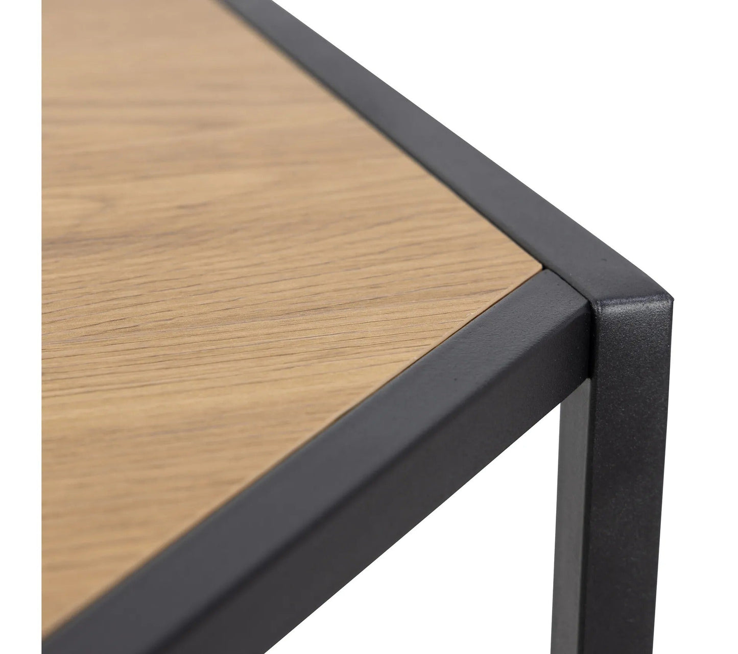 Bureau d'angle SEAFORD imitation chêne et noir