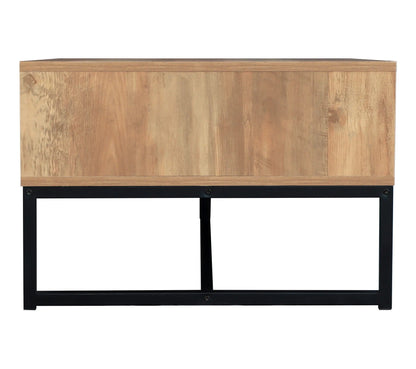 EVERGREEN 2 Couchtisch in dunkler Eiche und schwarzem Imitat